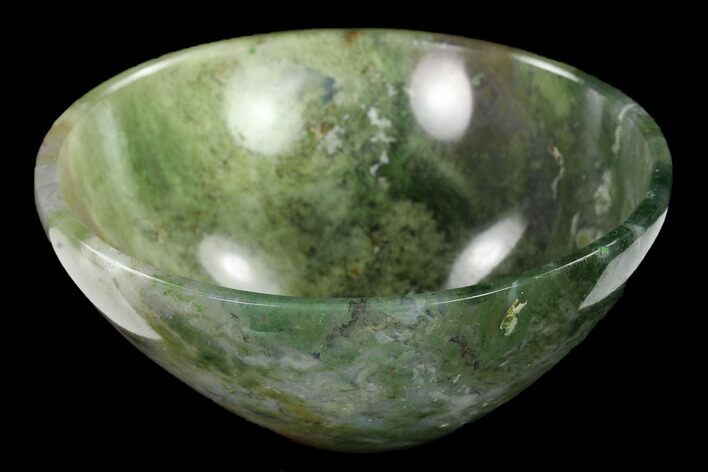 Polished Moss Agate Bowl #147677